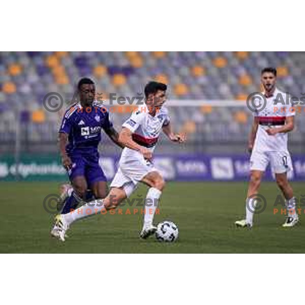 in action during Prva liga Telemach 2025/2026 football match between Maribor and Primorje at Ljudski vrt, Maribor, Slovenia on October 25, 2025 Photo: Sebastijan Andrejek Bukovec
