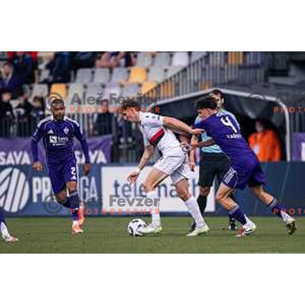 in action during Prva liga Telemach 2025/2026 football match between Maribor and Primorje at Ljudski vrt, Maribor, Slovenia on October 25, 2025 Photo: Sebastijan Andrejek Bukovec