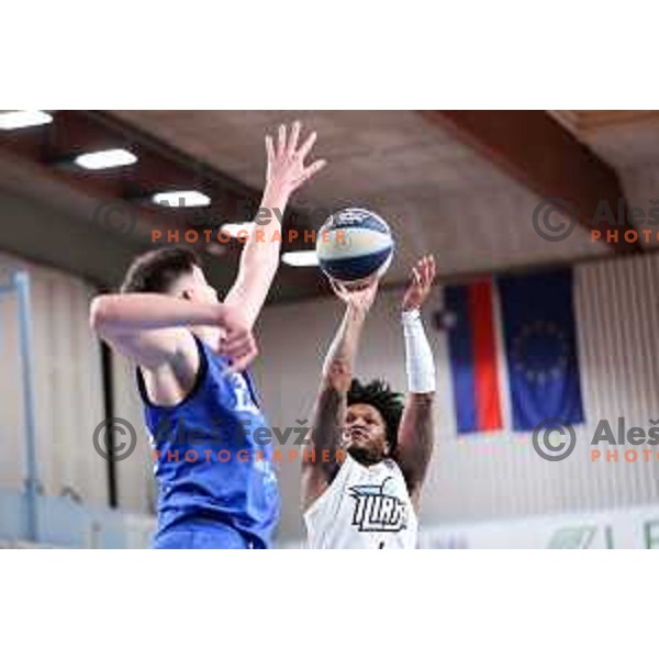 Wendell Jerome Green Jr of Ilirija in action during OTP Bank League 2025/2026 basketball match between Ilirija and Zlatorog Lasko in Ježica, Ljubljana, Slovenia on October 25, 2025. Photo: Filip Barbalic