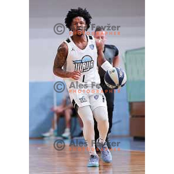 Wendell Jerome Green Jr of Ilirija in action during OTP Bank League 2025/2026 basketball match between Ilirija and Zlatorog Lasko in Ježica, Ljubljana, Slovenia on October 25, 2025. Photo: Filip Barbalic