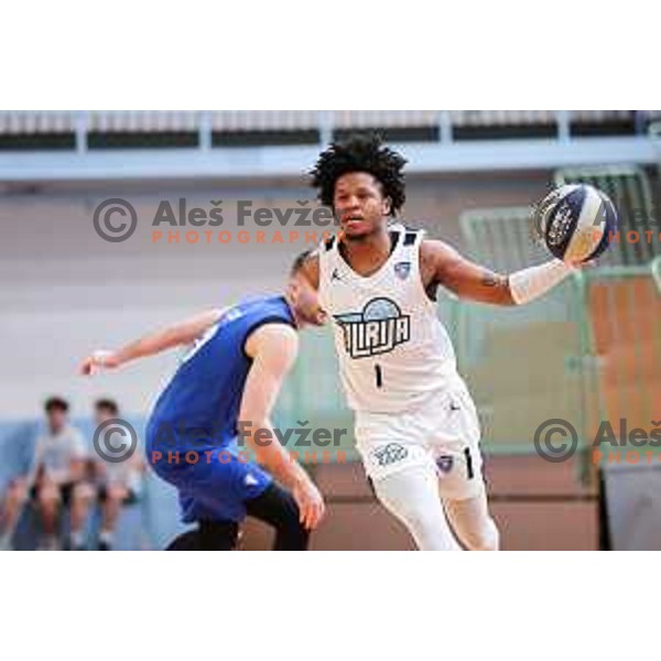 Wendell Jerome Green Jr of Ilirija in action during OTP Bank League 2025/2026 basketball match between Ilirija and Zlatorog Lasko in Ježica, Ljubljana, Slovenia on October 25, 2025. Photo: Filip Barbalic