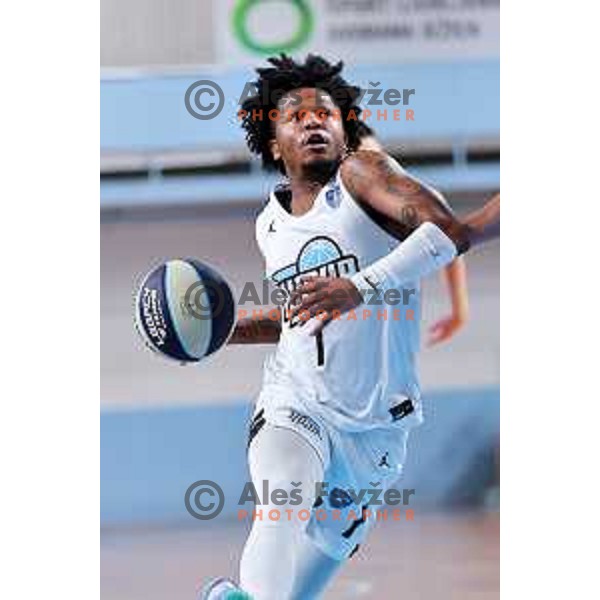Wendell Jerome Green Jr of Ilirija in action during OTP Bank League 2025/2026 basketball match between Ilirija and Zlatorog Lasko in Ježica, Ljubljana, Slovenia on October 25, 2025. Photo: Filip Barbalic