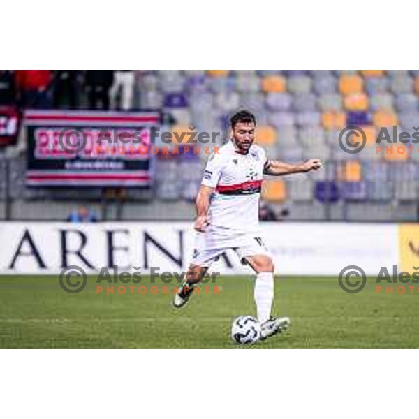 in action during Prva liga Telemach 2025/2026 football match between Maribor and Primorje at Ljudski vrt, Maribor, Slovenia on October 25, 2025 Photo: Sebastijan Andrejek Bukovec
