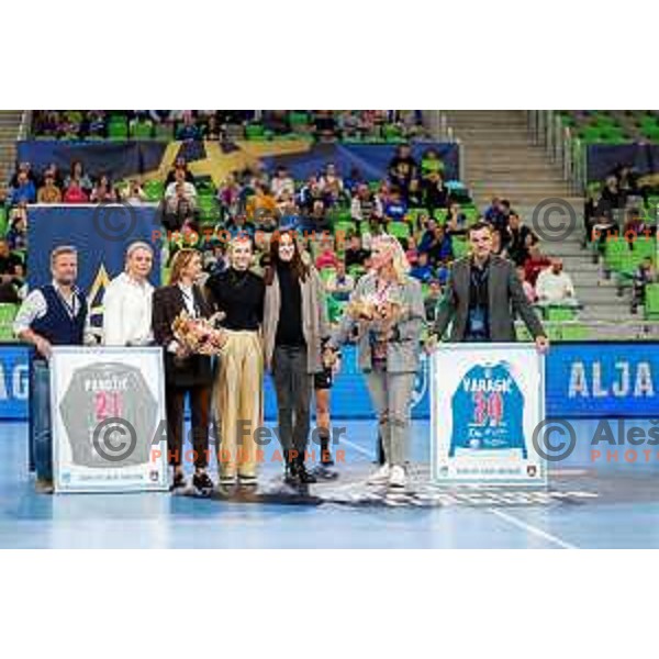 during EHF Women’s Champions League 2025/2026 handball match between Krim OTP Group Mercator (SLO) and CSM Bucaresti (ROU) in Ljubljana, Slovenia on October 25, 2025.