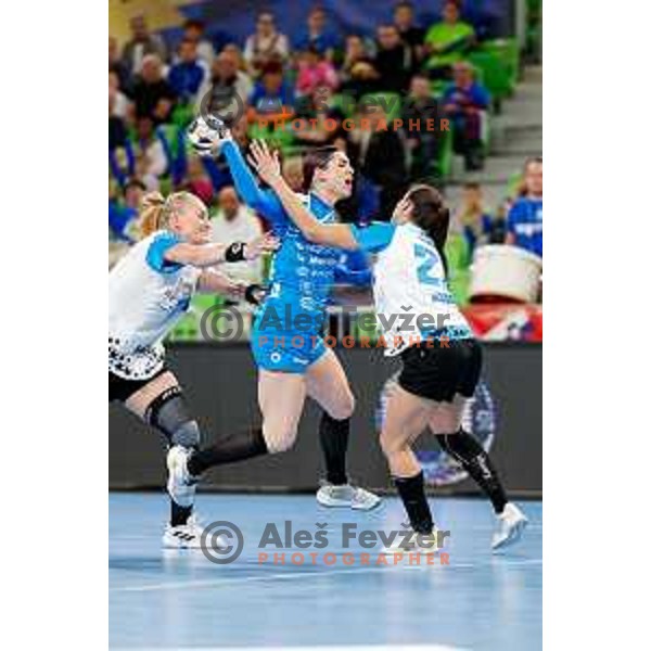 Horacek Tamara of Krim OTP Group Mercator during EHF Women’s Champions League 2025/2026 handball match between Krim OTP Group Mercator (SLO) and CSM Bucaresti (ROU) in Ljubljana, Slovenia on October 25, 2025.
