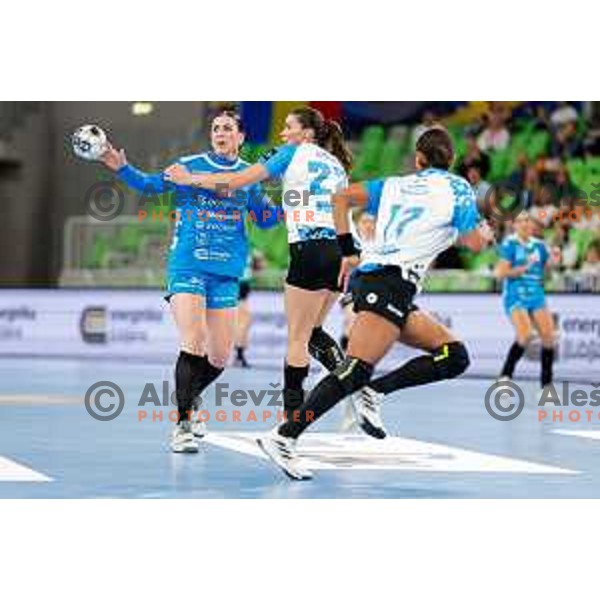 Horacek Tamara of Krim OTP Group Mercator during EHF Women’s Champions League 2025/2026 handball match between Krim OTP Group Mercator (SLO) and CSM Bucaresti (ROU) in Ljubljana, Slovenia on October 25, 2025.