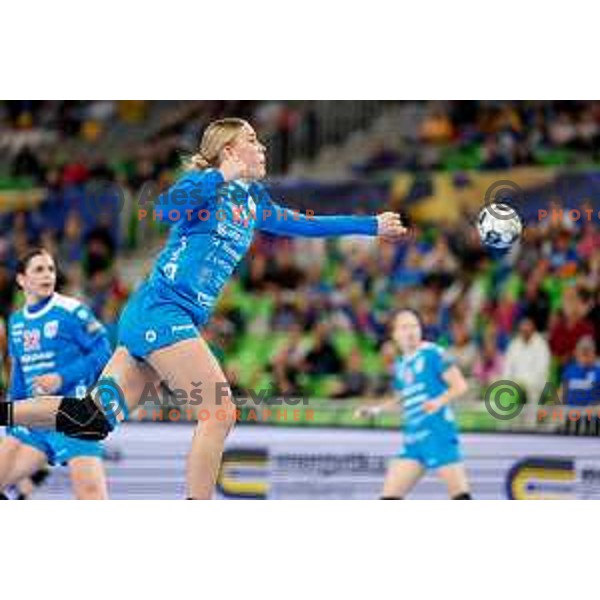 during EHF Women’s Champions League 2025/2026 handball match between Krim OTP Group Mercator (SLO) and CSM Bucaresti (ROU) in Ljubljana, Slovenia on October 25, 2025.