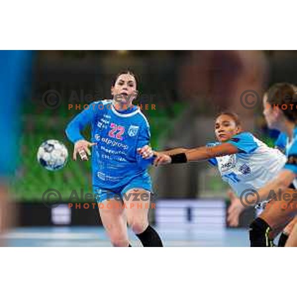 Horacek Tamara of Krim OTP Group Mercator during EHF Women’s Champions League 2025/2026 handball match between Krim OTP Group Mercator (SLO) and CSM Bucaresti (ROU) in Ljubljana, Slovenia on October 25, 2025.