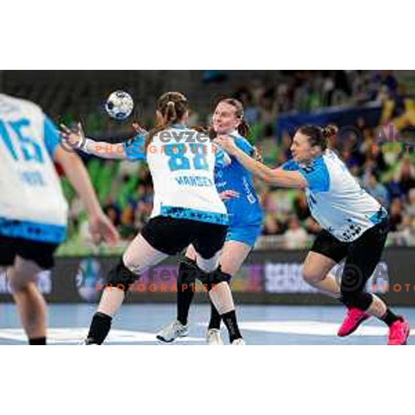 Johansen Anne With of Krim OTP Group Mercator during EHF Women’s Champions League 2025/2026 handball match between Krim OTP Group Mercator (SLO) and CSM Bucaresti (ROU) in Ljubljana, Slovenia on October 25, 2025.