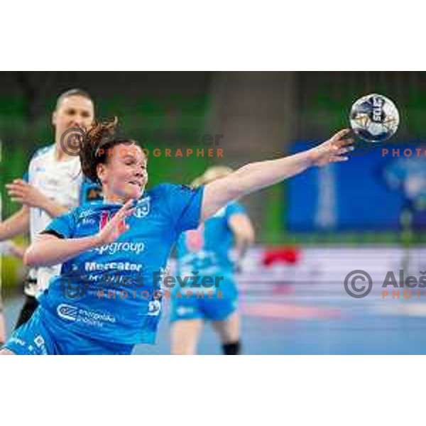 Johansen Anne With of Krim OTP Group Mercator during EHF Women’s Champions League 2025/2026 handball match between Krim OTP Group Mercator (SLO) and CSM Bucaresti (ROU) in Ljubljana, Slovenia on October 25, 2025.