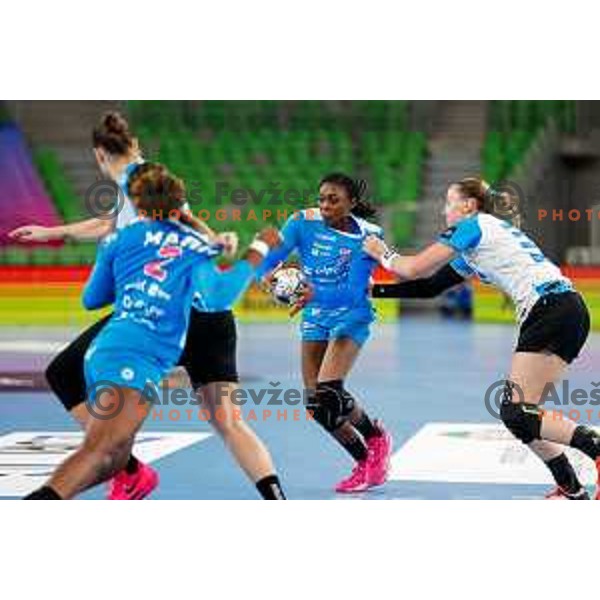 Zaadi Deuna Grace of Krim OTP Group Mercator during EHF Women’s Champions League 2025/2026 handball match between Krim OTP Group Mercator (SLO) and CSM Bucaresti (ROU) in Ljubljana, Slovenia on October 25, 2025.