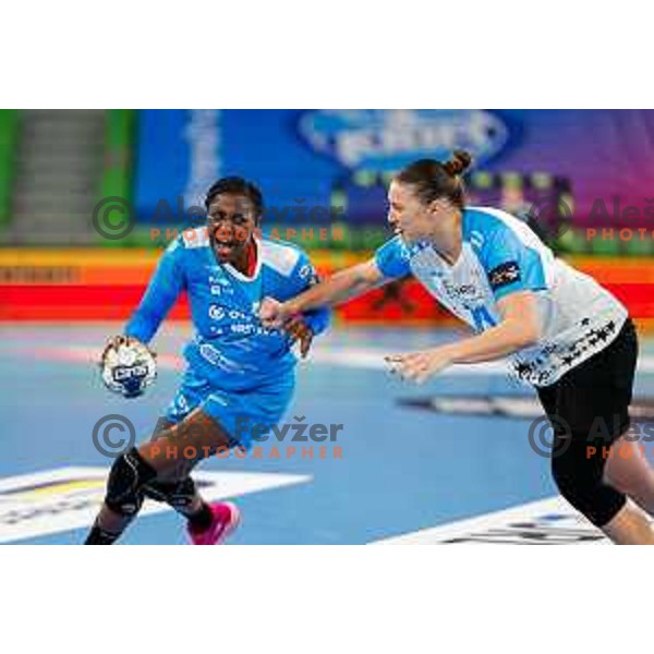 Zaadi Deuna Grace of Krim OTP Group Mercator during EHF Women’s Champions League 2025/2026 handball match between Krim OTP Group Mercator (SLO) and CSM Bucaresti (ROU) in Ljubljana, Slovenia on October 25, 2025.