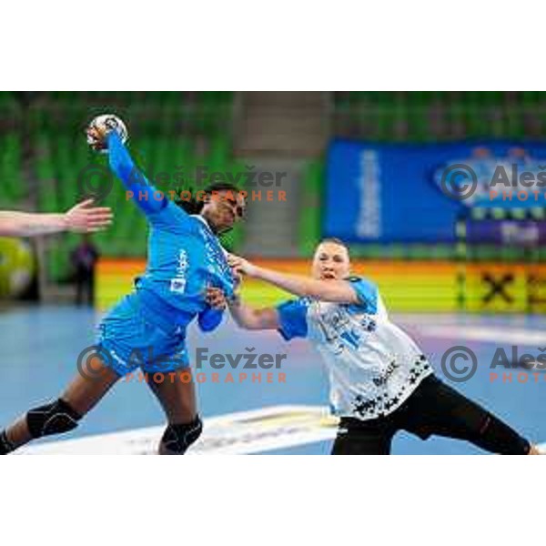 Zaadi Deuna Grace of Krim OTP Group Mercator during EHF Women’s Champions League 2025/2026 handball match between Krim OTP Group Mercator (SLO) and CSM Bucaresti (ROU) in Ljubljana, Slovenia on October 25, 2025.