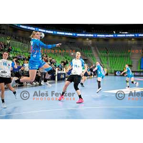 Kogovsek Tinkara of Krim OTP Group Mercator during EHF Women’s Champions League 2025/2026 handball match between Krim OTP Group Mercator (SLO) and CSM Bucaresti (ROU) in Ljubljana, Slovenia on October 25, 2025.