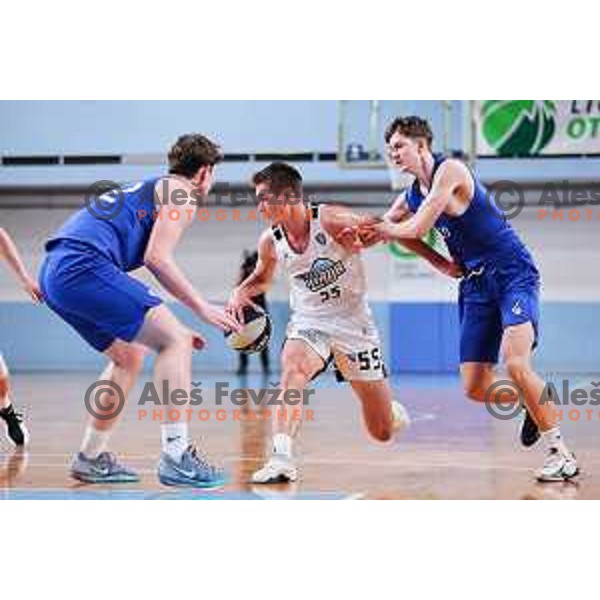 Lian Boisa of Ilirija in action during OTP Bank League 2025/2026 basketball match between Ilirija and Zlatorog Lasko in Ježica, Ljubljana, Slovenia on October 25, 2025. Photo: Filip Barbalic