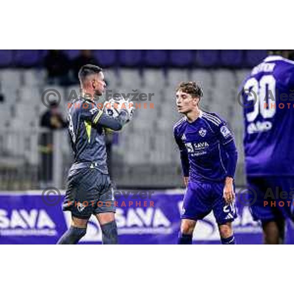 in action during Prva liga Telemach 2025/2026 football match between Maribor and Primorje at Ljudski vrt, Maribor, Slovenia on October 25, 2025 Photo: Sebastijan Andrejek Bukovec