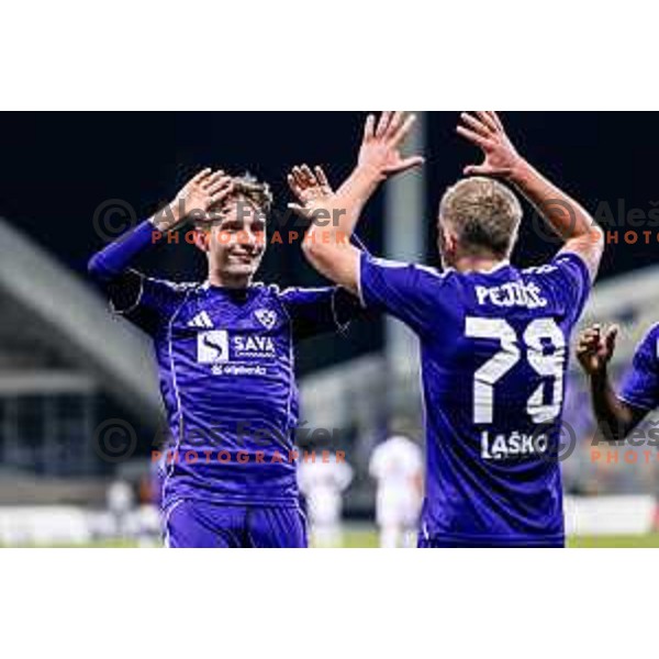 in action during Prva liga Telemach 2025/2026 football match between Maribor and Primorje at Ljudski vrt, Maribor, Slovenia on October 25, 2025 Photo: Sebastijan Andrejek Bukovec