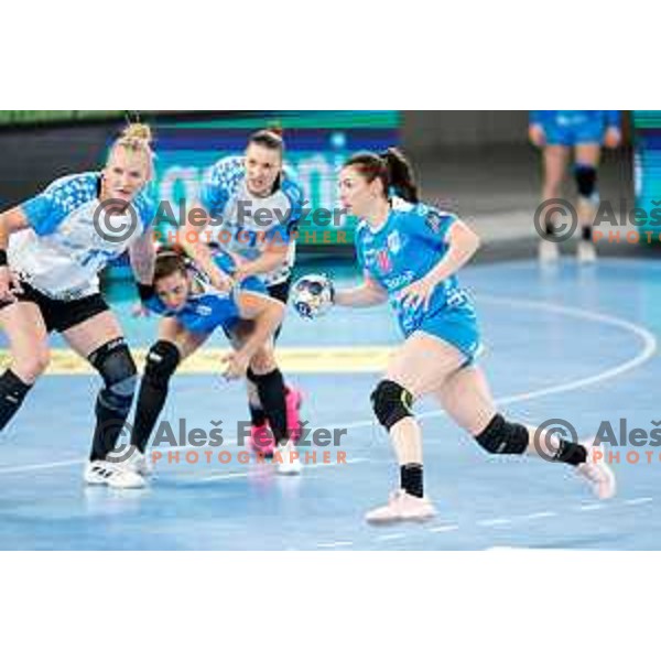 Zulic Nina of Krim OTP Group Mercator during EHF Women’s Champions League 2025/2026 handball match between Krim OTP Group Mercator (SLO) and CSM Bucaresti (ROU) in Ljubljana, Slovenia on October 25, 2025.