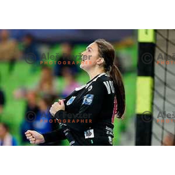 Vojnovic Maja of Krim OTP Group Mercator during EHF Women’s Champions League 2025/2026 handball match between Krim OTP Group Mercator (SLO) and CSM Bucaresti (ROU) in Ljubljana, Slovenia on October 25, 2025.
