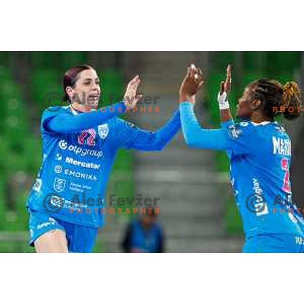 Horacek Tamara of Krim OTP Group Mercator during EHF Women’s Champions League 2025/2026 handball match between Krim OTP Group Mercator (SLO) and CSM Bucaresti (ROU) in Ljubljana, Slovenia on October 25, 2025.