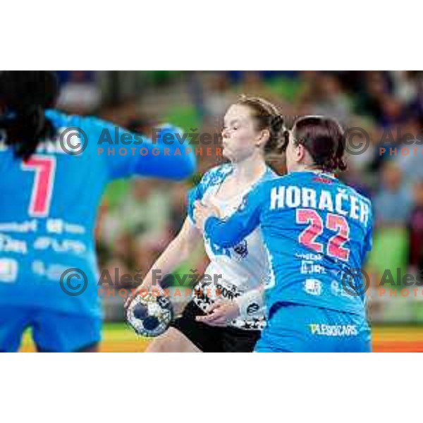 Horacek Tamara of Krim OTP Group Mercator during EHF Women’s Champions League 2025/2026 handball match between Krim OTP Group Mercator (SLO) and CSM Bucaresti (ROU) in Ljubljana, Slovenia on October 25, 2025.