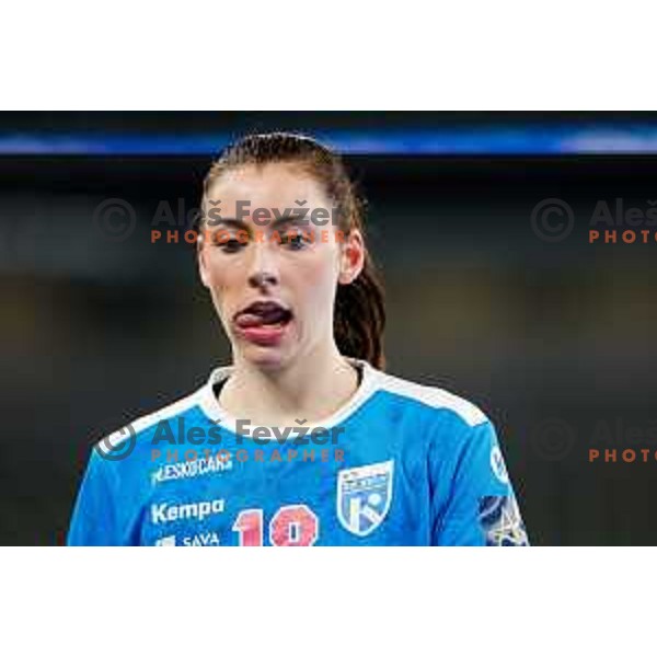 Zulic Nina of Krim OTP Group Mercator during EHF Women’s Champions League 2025/2026 handball match between Krim OTP Group Mercator (SLO) and CSM Bucaresti (ROU) in Ljubljana, Slovenia on October 25, 2025.