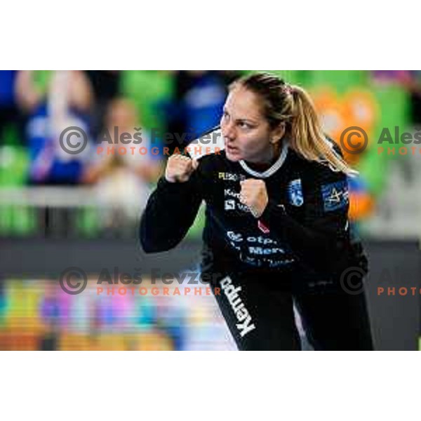 Risovic Jovana of Krim OTP Group Mercator during EHF Women’s Champions League 2025/2026 handball match between Krim OTP Group Mercator (SLO) and CSM Bucaresti (ROU) in Ljubljana, Slovenia on October 25, 2025.