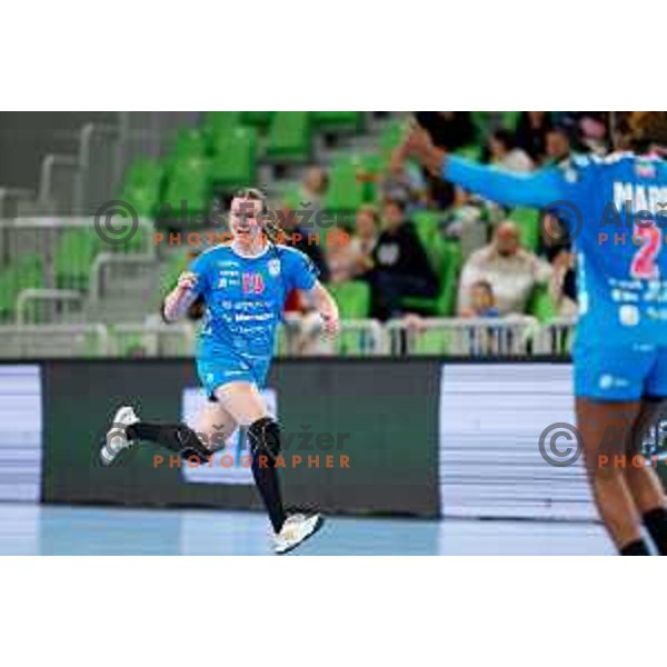 Johansen Anne With of Krim OTP Group Mercator during EHF Women’s Champions League 2025/2026 handball match between Krim OTP Group Mercator (SLO) and CSM Bucaresti (ROU) in Ljubljana, Slovenia on October 25, 2025.