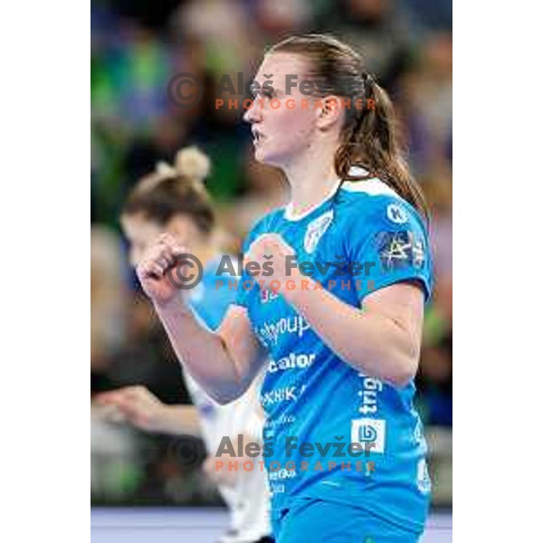 Johansen Anne With of Krim OTP Group Mercator during EHF Women’s Champions League 2025/2026 handball match between Krim OTP Group Mercator (SLO) and CSM Bucaresti (ROU) in Ljubljana, Slovenia on October 25, 2025.