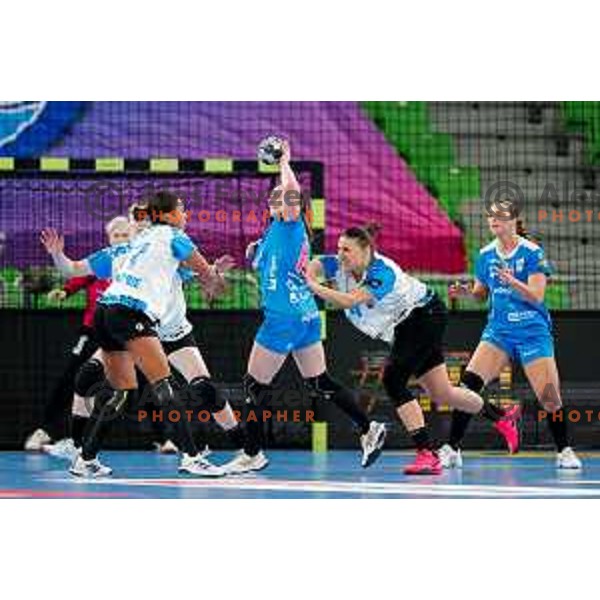 Johansen Anne With of Krim OTP Group Mercator during EHF Women’s Champions League 2025/2026 handball match between Krim OTP Group Mercator (SLO) and CSM Bucaresti (ROU) in Ljubljana, Slovenia on October 25, 2025.