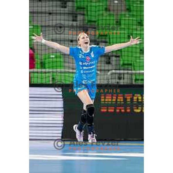 Mavsar Tamara of Krim OTP Group Mercator during EHF Women’s Champions League 2025/2026 handball match between Krim OTP Group Mercator (SLO) and CSM Bucaresti (ROU) in Ljubljana, Slovenia on October 25, 2025.