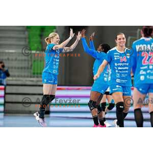 Mavsar Tamara of Krim OTP Group Mercator during EHF Women’s Champions League 2025/2026 handball match between Krim OTP Group Mercator (SLO) and CSM Bucaresti (ROU) in Ljubljana, Slovenia on October 25, 2025.