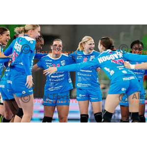 Mavsar Tamara of Krim OTP Group Mercator during EHF Women’s Champions League 2025/2026 handball match between Krim OTP Group Mercator (SLO) and CSM Bucaresti (ROU) in Ljubljana, Slovenia on October 25, 2025.