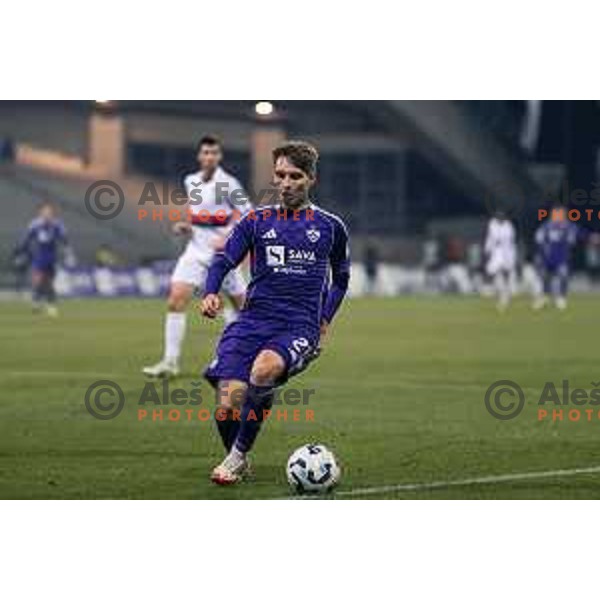 in action during Prva liga Telemach 2025/2026 football match between Maribor and Primorje at Ljudski vrt, Maribor, Slovenia on October 25, 2025 Photo: Sebastijan Andrejek Bukovec