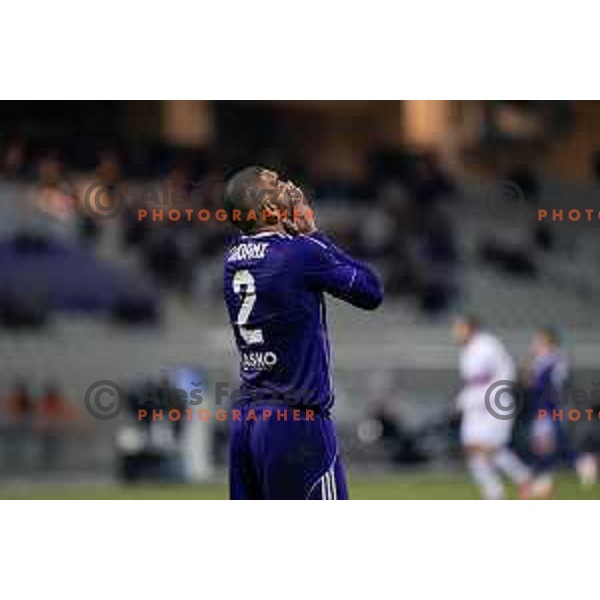 in action during Prva liga Telemach 2025/2026 football match between Maribor and Primorje at Ljudski vrt, Maribor, Slovenia on October 25, 2025 Photo: Sebastijan Andrejek Bukovec