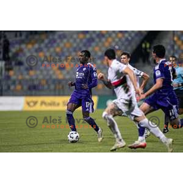 in action during Prva liga Telemach 2025/2026 football match between Maribor and Primorje at Ljudski vrt, Maribor, Slovenia on October 25, 2025 Photo: Sebastijan Andrejek Bukovec