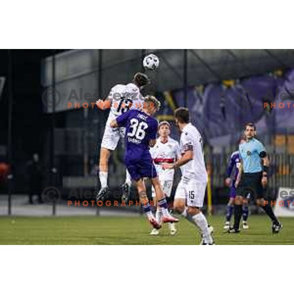 in action during Prva liga Telemach 2025/2026 football match between Maribor and Primorje at Ljudski vrt, Maribor, Slovenia on October 25, 2025 Photo: Sebastijan Andrejek Bukovec