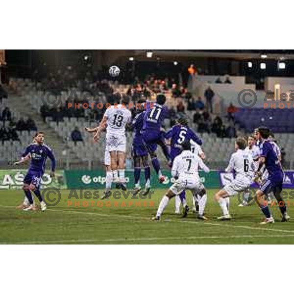 in action during Prva liga Telemach 2025/2026 football match between Maribor and Primorje at Ljudski vrt, Maribor, Slovenia on October 25, 2025 Photo: Sebastijan Andrejek Bukovec