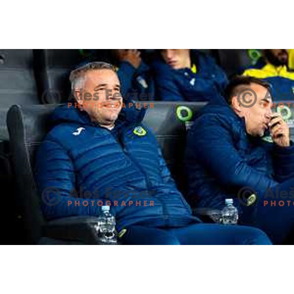Head coach of Domzale, Anton Zlogar prior to the Prva liga Telemach 2025/2026 football match between Olimpija and Domžale in Stozice, Ljubljana, Slovenia on October 26, 2025. Photo: Filip Barbalic