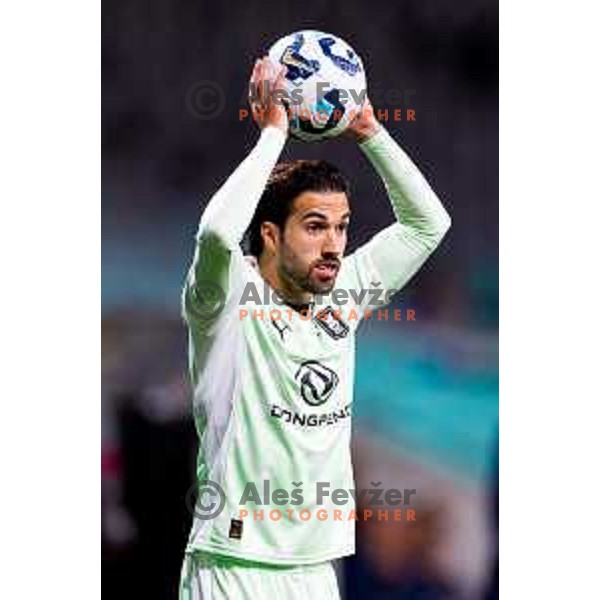 Diogo Miguel Guedes De Almeida of Olimpija in action during Prva liga Telemach 2025/2026 football match between Olimpija and Domžale in Stozice, Ljubljana, Slovenia on October 26, 2025. Photo: Filip Barbalic