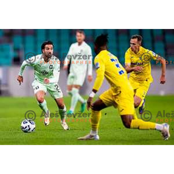 Diogo Miguel Guedes De Almeida of Olimpija in action during Prva liga Telemach 2025/2026 football match between Olimpija and Domžale in Stozice, Ljubljana, Slovenia on October 26, 2025. Photo: Filip Barbalic
