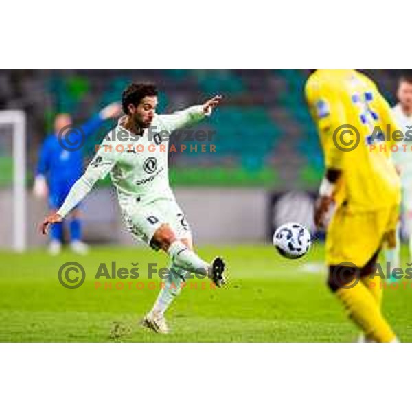 in action during Prva liga Telemach 2025/2026 football match between Olimpija and Domžale in Stozice, Ljubljana, Slovenia on October 26, 2025. Photo: Filip Barbalic