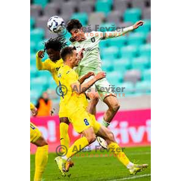 Agustin Doffo of Olimpija in action during Prva liga Telemach 2025/2026 football match between Olimpija and Domžale in Stozice, Ljubljana, Slovenia on October 26, 2025. Photo: Filip Barbalic
