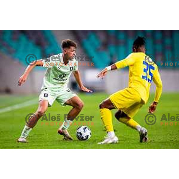 Mateo Acimovic of Olimpija in action during Prva liga Telemach 2025/2026 football match between Olimpija and Domžale in Stozice, Ljubljana, Slovenia on October 26, 2025. Photo: Filip Barbalic