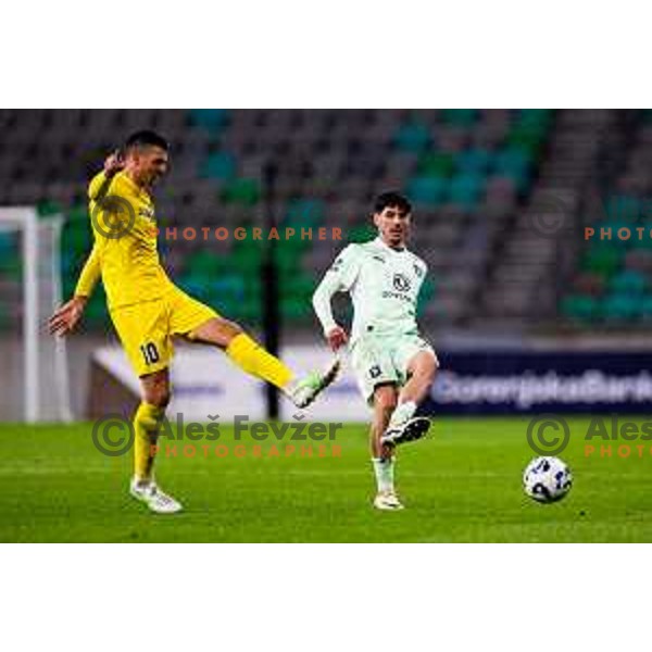 Agustin Doffo of Olimpija in action during Prva liga Telemach 2025/2026 football match between Olimpija and Domžale in Stozice, Ljubljana, Slovenia on October 26, 2025. Photo: Filip Barbalic