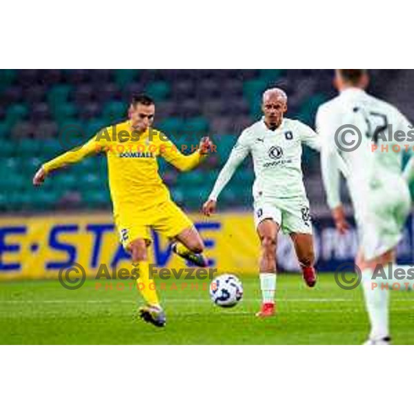 Thalisson Charles Alves Moreira of Olimpija in action during Prva liga Telemach 2025/2026 football match between Olimpija and Domžale in Stozice, Ljubljana, Slovenia on October 26, 2025. Photo: Filip Barbalic