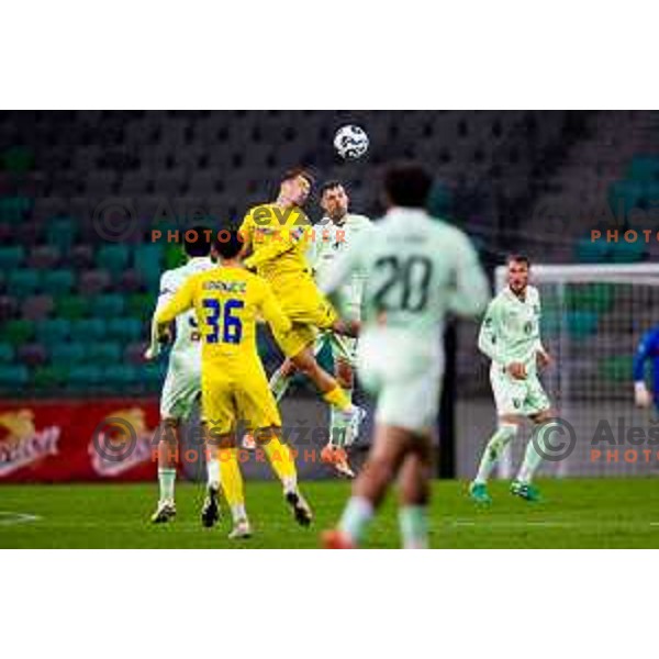 Ahmet Muhamedbegovic of Olimpija in action during Prva liga Telemach 2025/2026 football match between Olimpija and Domžale in Stozice, Ljubljana, Slovenia on October 26, 2025. Photo: Filip Barbalic