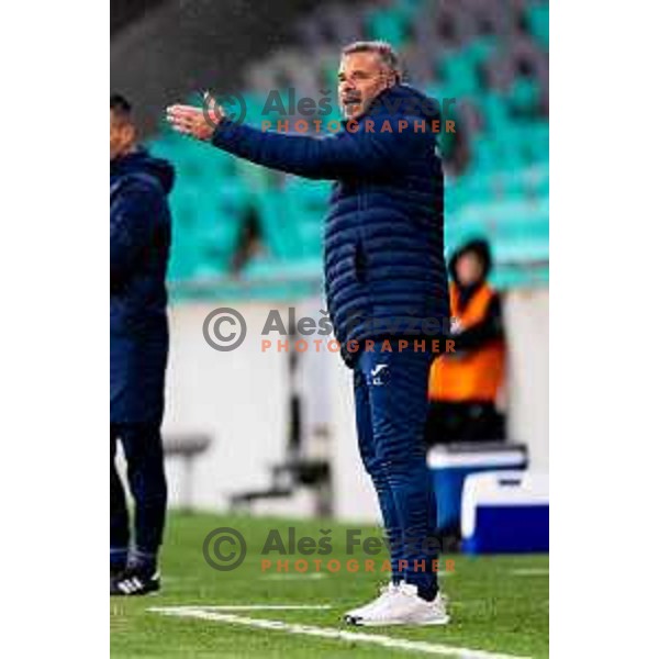 Head coach of Domzale, Anton Zlogar prior to the Prva liga Telemach 2025/2026 football match between Olimpija and Domžale in Stozice, Ljubljana, Slovenia on October 26, 2025. Photo: Filip Barbalic
