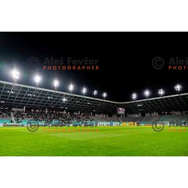 Players of Olimpija and Domzale during minute of silence for Milan Mandaric prior to the Prva liga Telemach 2025/2026 football match between Olimpija and Domžale in Stozice, Ljubljana, Slovenia on October 26, 2025. Photo: Filip Barbalic