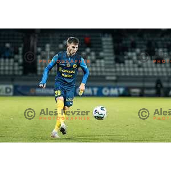 Nikita Iosifov in action during Prva liga Telemach 2025/2026 football match between Mura and Celje at Fazanerija, Murska Sobota, Slovenia on October 25, 2025 Photo: Sebastijan Andrejek Bukovec